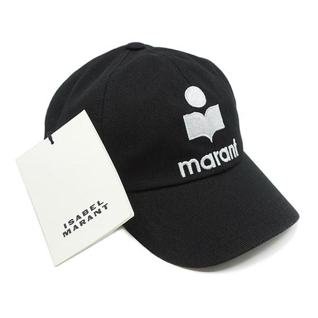 Isabel Marant Tyrone Logo Cap Black Ecru CQ001XFB A3C05A BKEC