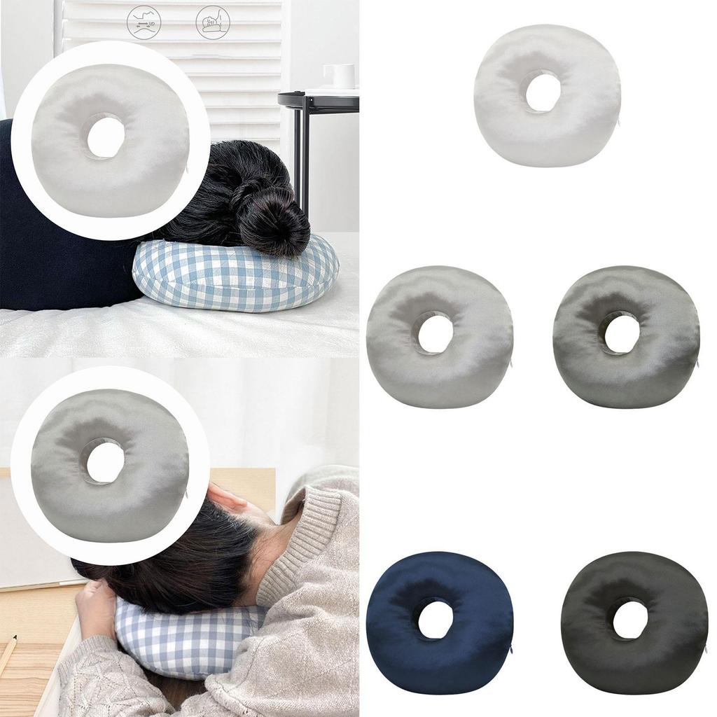 Ear Piercing Pillow Donut Shaped Washable Comfortable Breathable Invisible