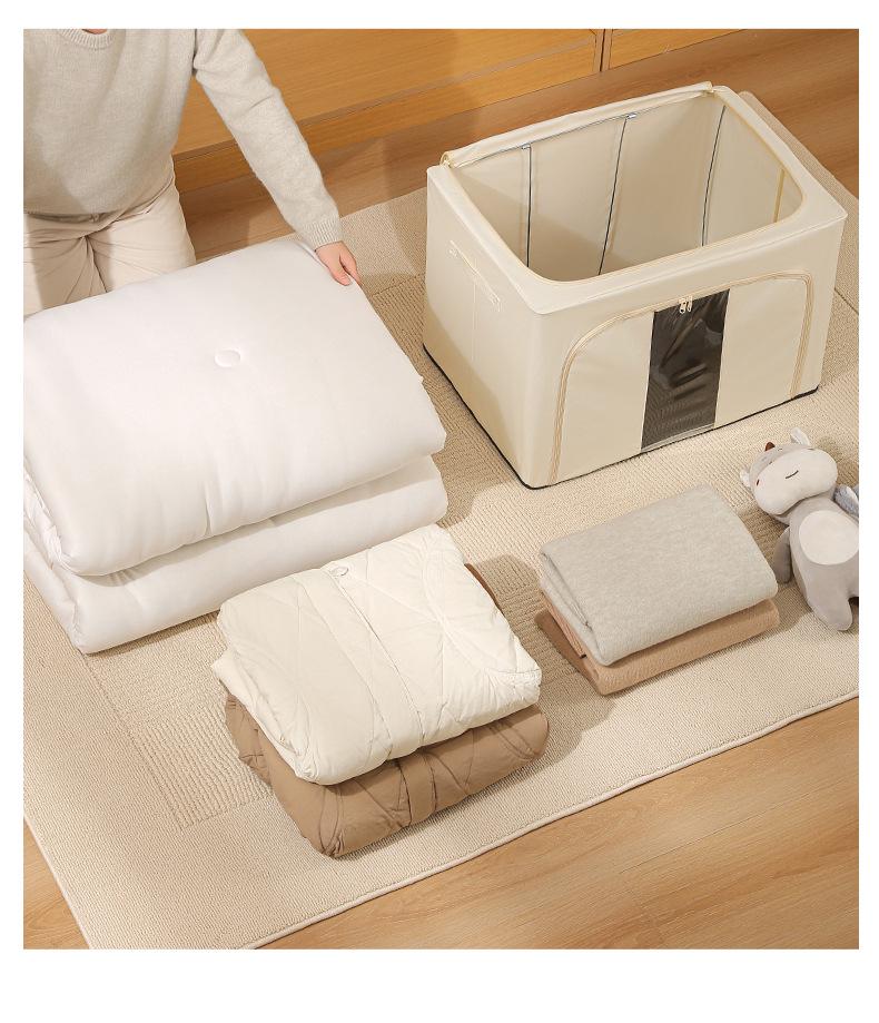 Foldable Waterproof Quilt Organizer with Large Capacity for Bedroom