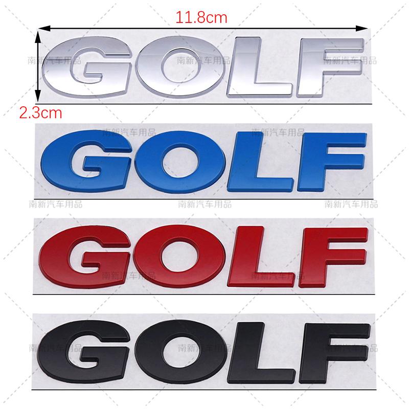 1 st 3D Metall Golf Baklucka Emblem Dekal Bilklistermärken För Golf Märke MK4 MK5 MK6 MK7 MK8 Golf 5 6 7 8 Dekorativ Klistermärke