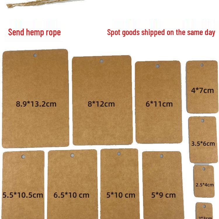 Custom Kraft Paper Hang Tags for Jewelry and Accessories