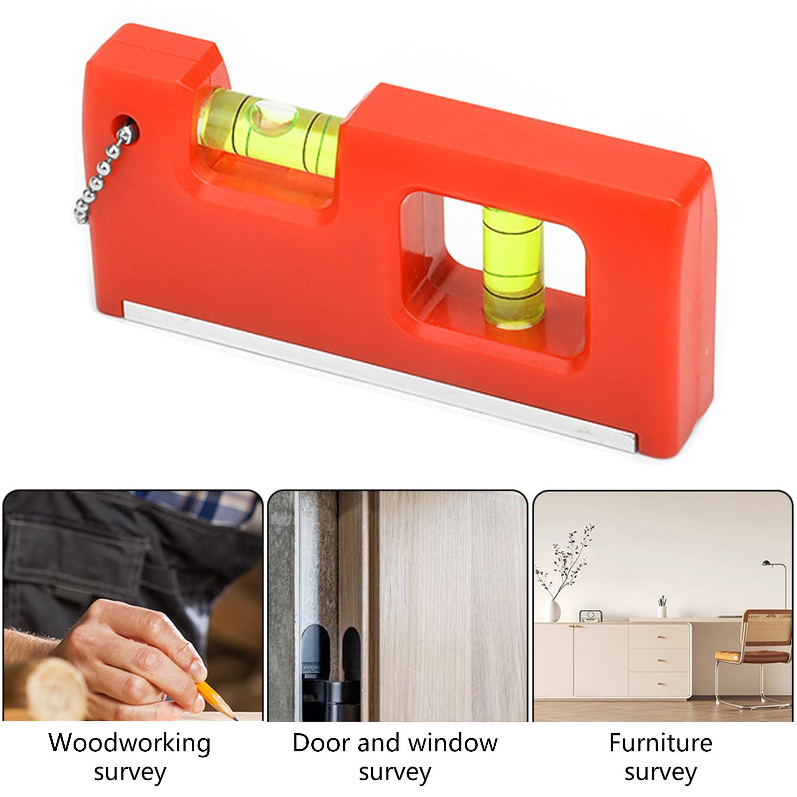 

4-дюймовые магнитные торпеды l и линейка 180/90 градусов Bubble Rustproof Horizontals Ruler Spirits l жёлтый