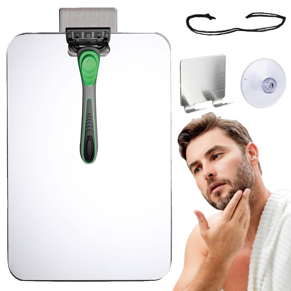 Fogless Shower Mirror Anti-Fog Shower Mirror Shower Makeup Shave Mirror Frameless Shower Mirror Bathroom Accessories