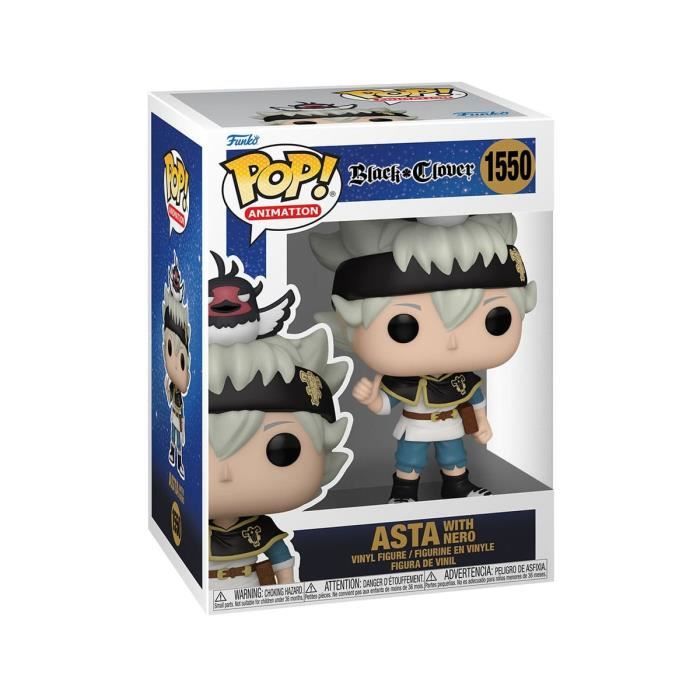 Figurine POP! - Funko - Black Clover - Asta w/Nero - 9 cm - Haute qualité