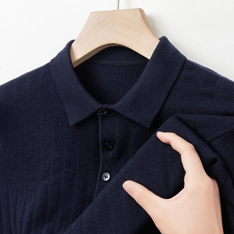 

Мужской трикотажный свитер Yiliteng с воротником поло 3XL