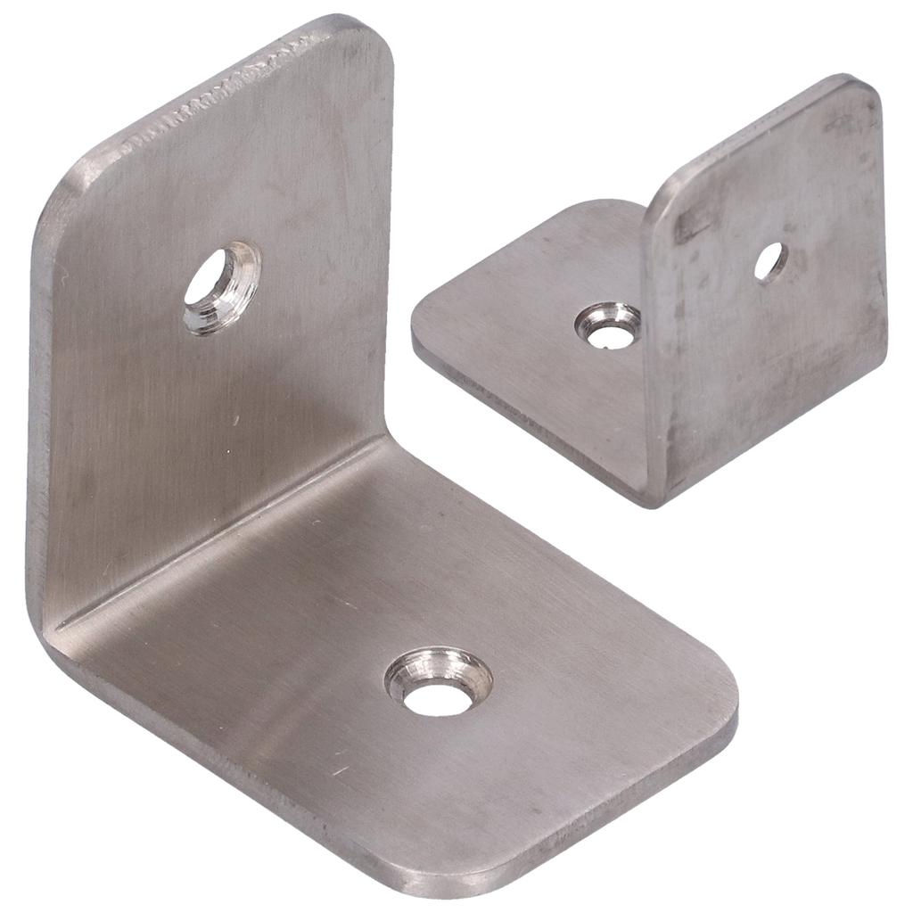 50x50mm Corner Brace, Stainless Steel Right Angle Bracket for Shelf Support with Strong Fixing and Load Bearing Capacity, for Furniture Closet Cabinet