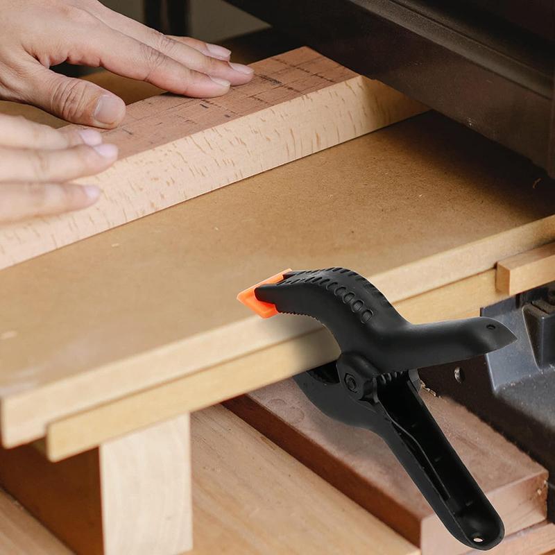 5Pcs Clamps for Woodworking Heavy Duty Clamps  Spring Clamps Metal Black Plastic Spring Clamp Clip Set Jaw Opening DIY Tool