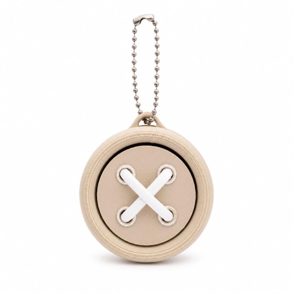 Round Button Shape Clicker Keychain Keyboard-style Button Toy Keycap Pendant Bag Accessory