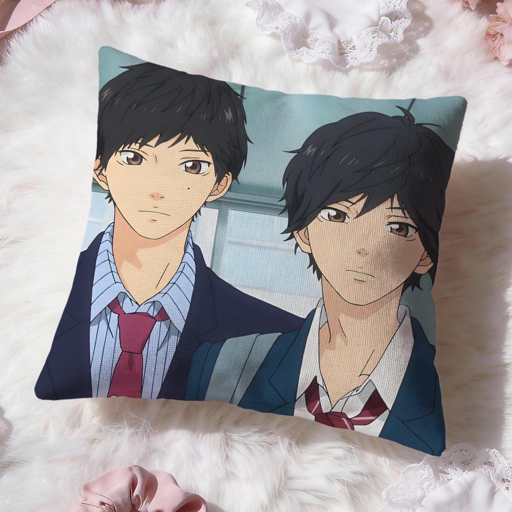 Popular AAo Haru Rideer Cushion Cover Soft Washable Pillow Case Multi-Scene for Couch Bed Travel Office Use