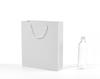 White Card Gift Bag with Stamped Logo - Thickened Paper, Handbag Style, Kraft Option Available
