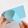 50Pages Loose-Leaf Horizontal Line Index Cards Binder-Compatible Flash Revision Cards Study Office Note Pads For School & Work