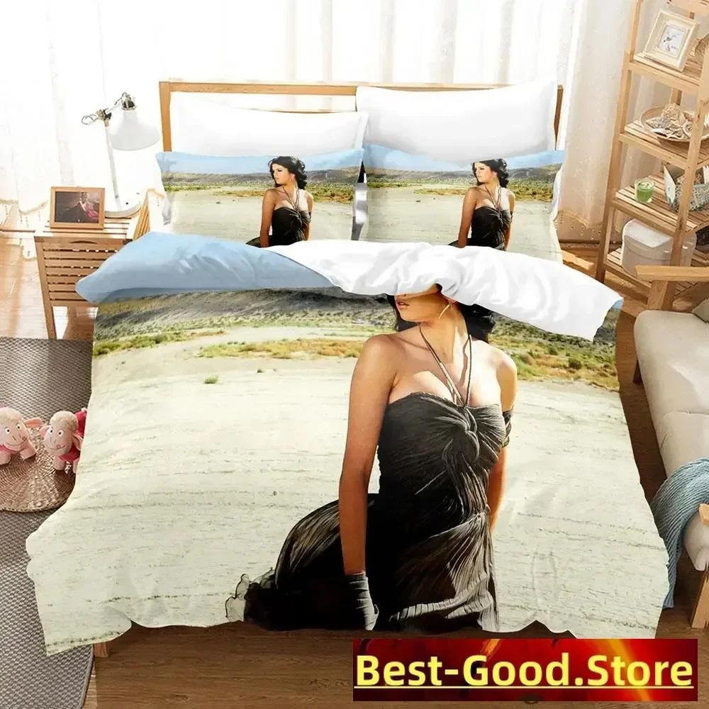 Sexy Selena Gomez Beding Set Single Twin Ful Quen King-Sized Dimensionsd Dimensions Bed Linen Set Adult People Kid Bedrom Duvetcover Sets Anime Parure