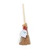 Halloween Multipurpose Miniature Witch Broom Ornament PVC Craft Hanging Pendant Charm Home Accent Car Interior Decors