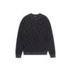 Monogramm Jacquard Rundhals Strickpullover FZX005ALJXF06T0