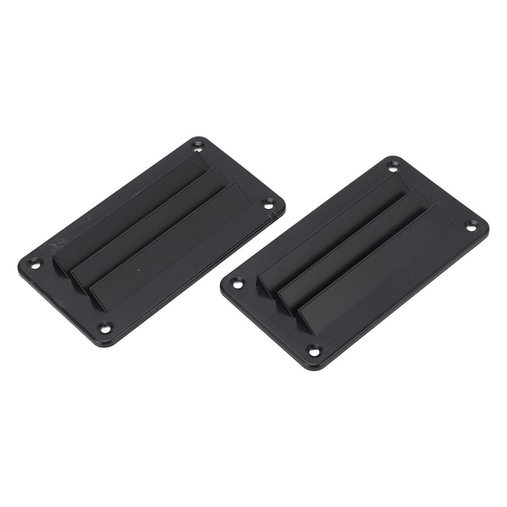 2pcs Black RV Air Vent Louver Vent Cover Outlet Grille Louver RV Ventilation Outlet  Office Use
