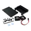 Pi 4 3 B 3B Plus Aluminum Case with Dual Cooling Fan Metal Shell Enclosure for RPI Raspberry Pi 4 3 Model