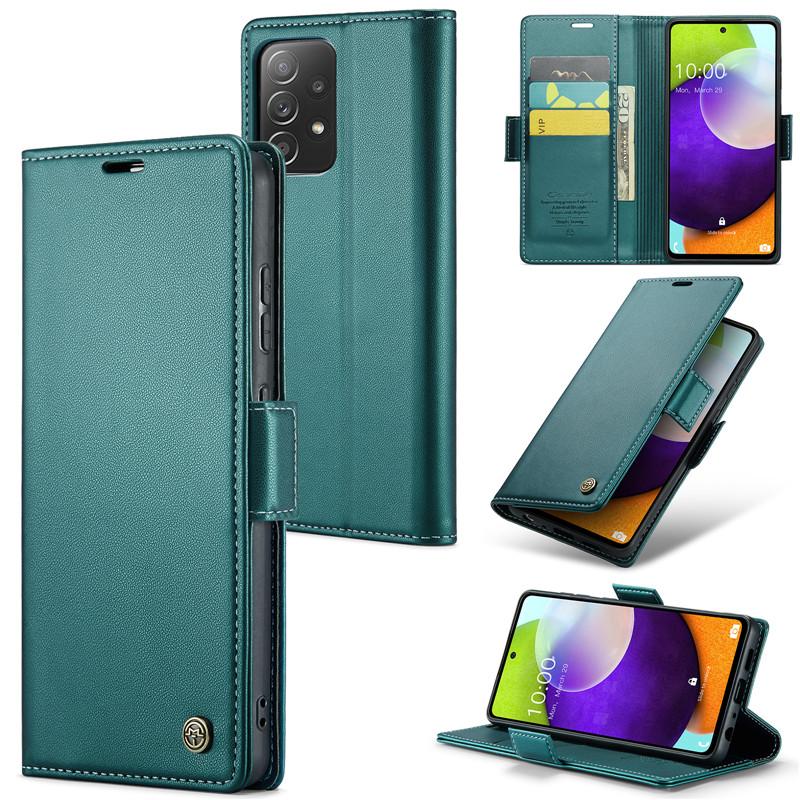 Luxury Leather Case for Samsung A12 A13 A04S A20 A30S M10S A22S A54 A53 A52 A50 A23 A24 A50S A32 M32 A33 A34 A73 A72 A71 Card Pocket Case Back Cover