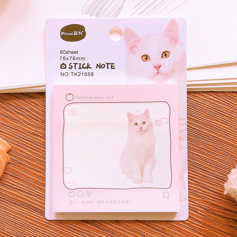 

kawaii Stationery office accessories School supplies Cat Notepad Notebooks Kids Stationery gift sticky notes Diary Decoration