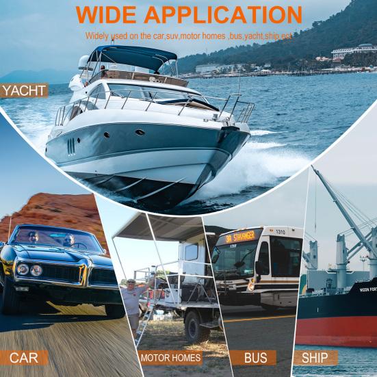 12-Way Fuse Box 12 Circuits Negative Bus Fuse Block Holder With LED Indicator