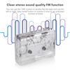 Snsowed Portable USB Cassette Transparent Cassette Tape Player with USB USB Cassette Capture Player, 2.0 Port,