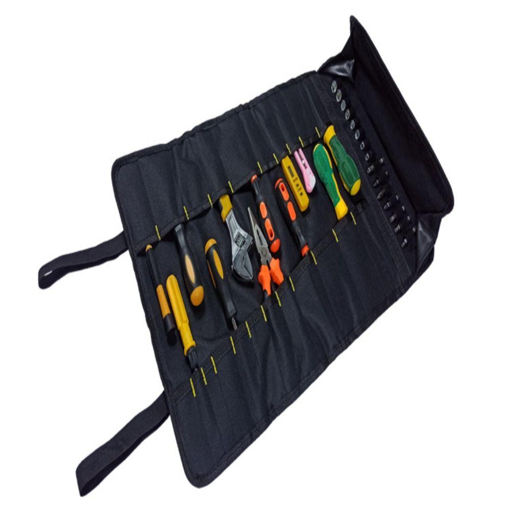 Waterproof Tool Bags 22 tool pockets+1 zipper bag Multi Pockets Organizer Tool Roll  Mechanic