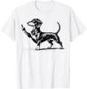 Black Dachshund And Middle Finger Tshirt Discrimination Funny Shirt Unisex Clothing