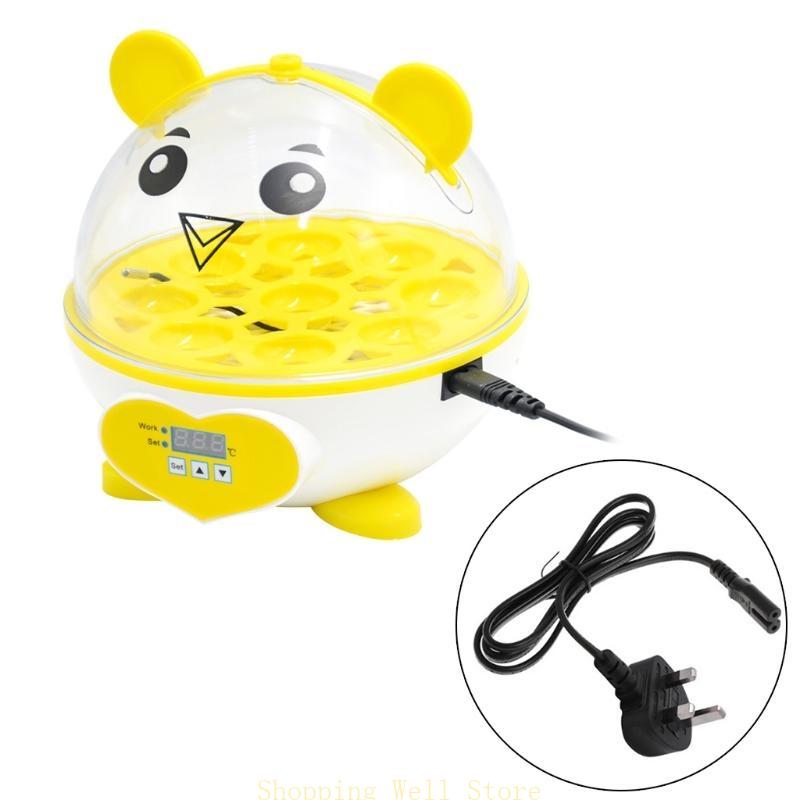 KX4B 9-секционный инкубатор для яиц, профессиональный мини-брудер, автоматический инструмент для инкубации