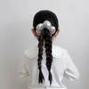 Blumenform Kinder Blumen Scrunchies Schwammtuch Übertriebener Haarring Baumwollgefüllter Pferdeschwanzhalter Elastisches Haarseil