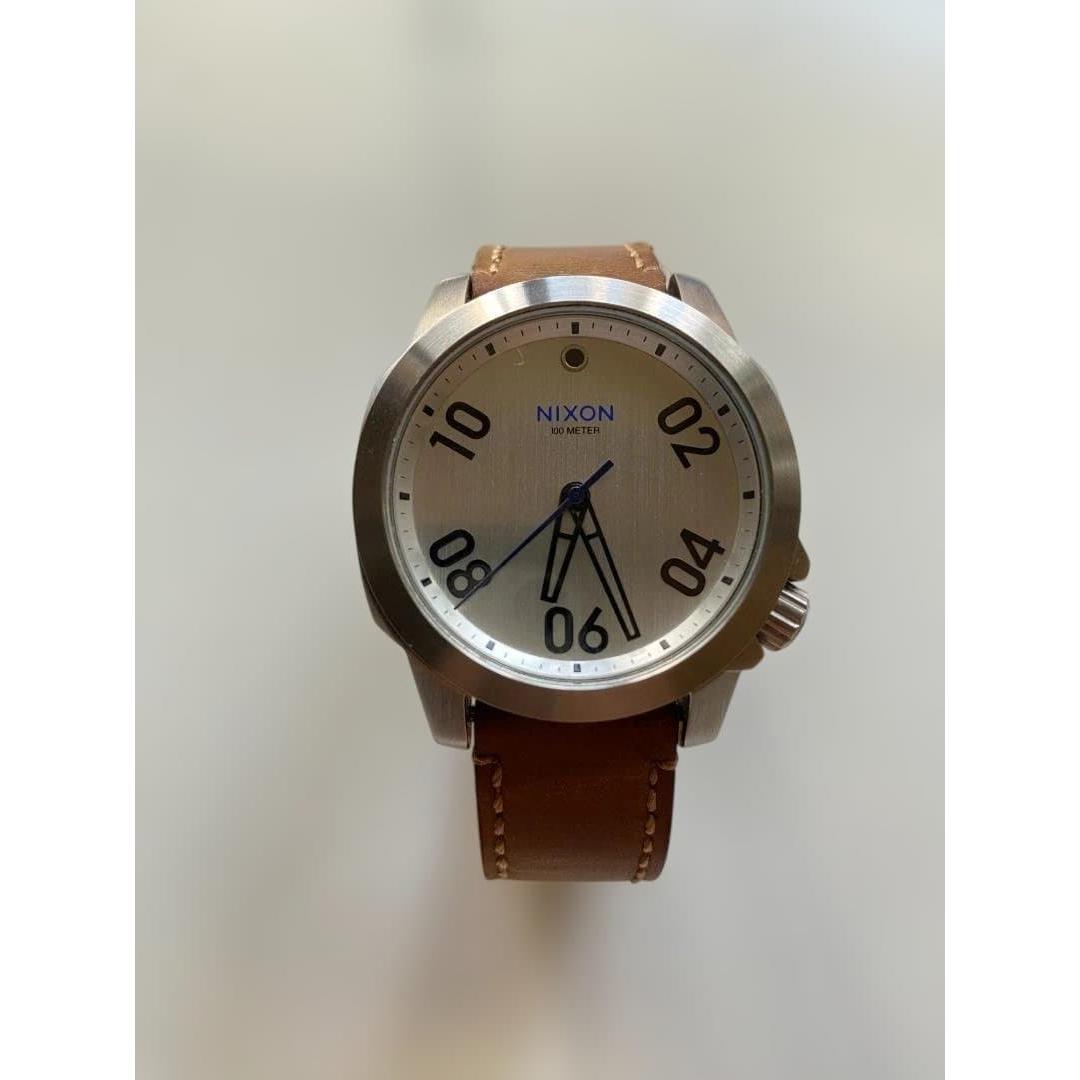 Used [Battery dead] NIXON THE RANGER 40 LEATHER wristwatch