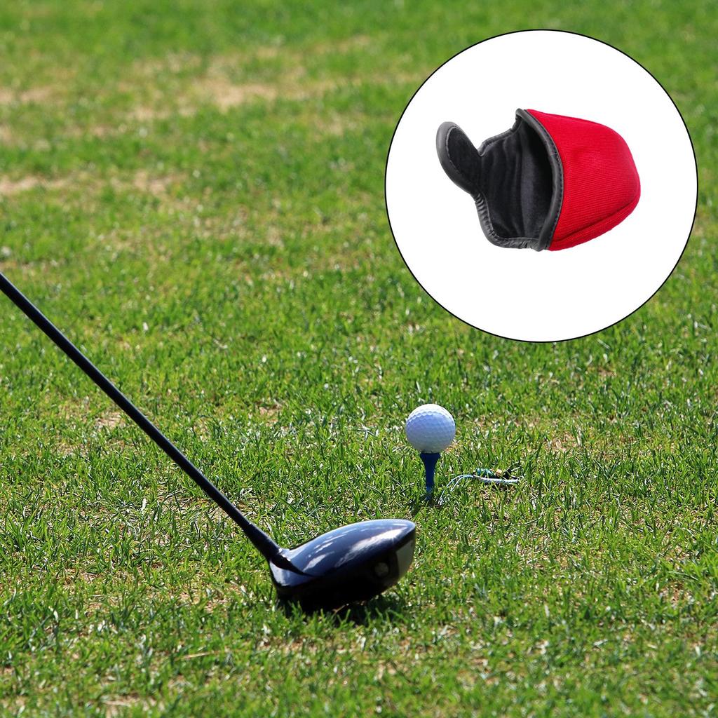 Golf Putter Cover Mallet Head Dustproof Waterproof for Outdoor - 14×11×5 cm