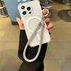 Short Fashion Rhinestone Mobile Phone Lanyard, Anti‑Lost Portable Wrist Rope High‑End Shiny Diamond Phone Case Pendant