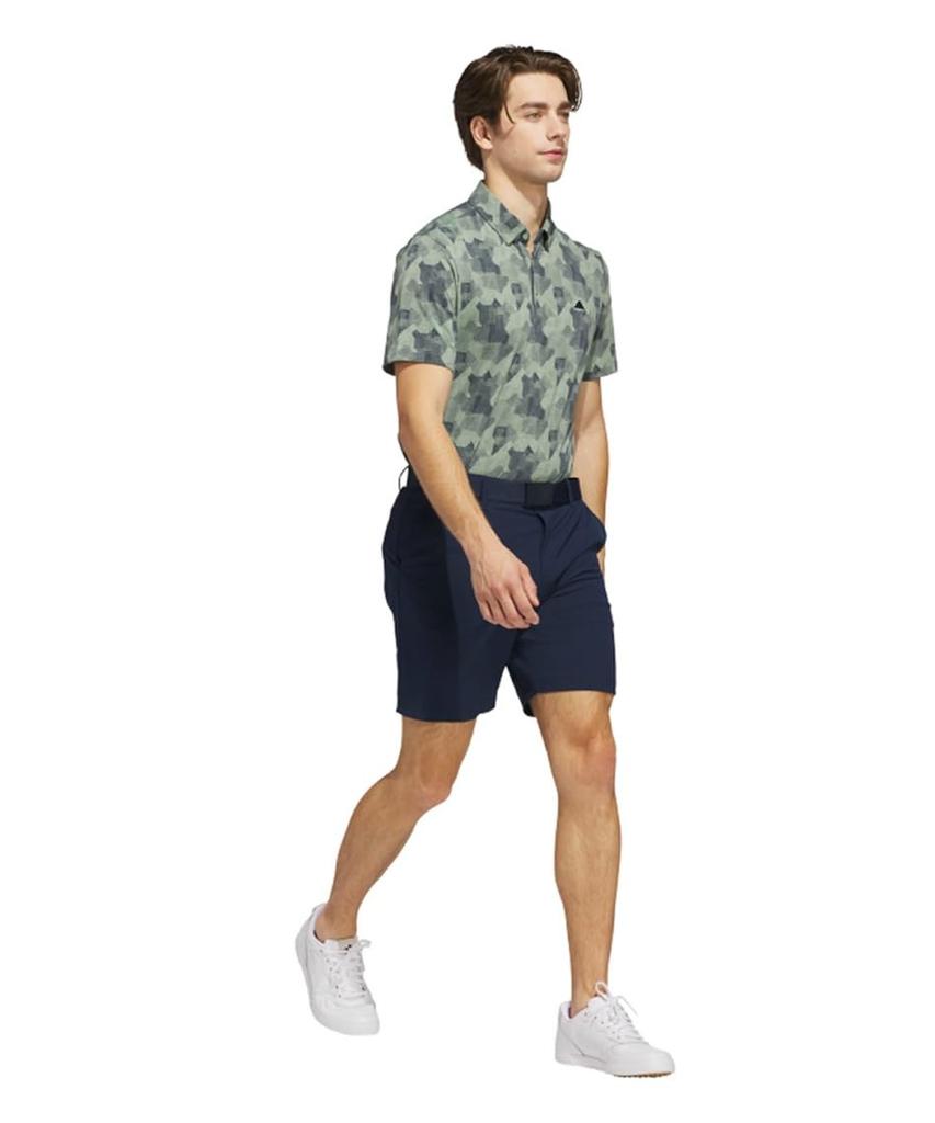 Adidas Golf Beyond the Course Gradient Graphic Short Sleeve Shirt for Navy Men, White/College