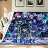 Bluelock Print Flannel Blanket High Quality Warm Comfortable Cover for All Seasons Perfect for Gifts Home Decor