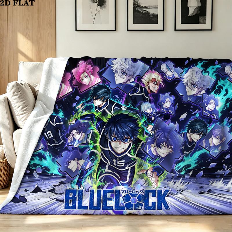 Bluelock Print Flannel Blanket High Quality Warm Comfortable Cover for All Seasons Perfect for Gifts Home Decor