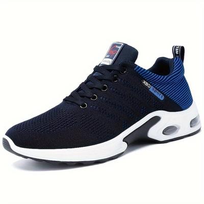 Zapatillas Deportivas Transpirables Flyknit para Hombre, Zapatillas con Cámara de Aire, Zapatillas Casual de Malla, Zapatillas para Correr