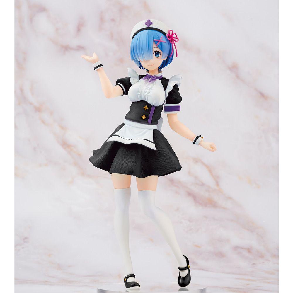 [USED] Re:Zero Rem Nurse Maid Figure, Approximately 23cm Tall, Overseas Figure