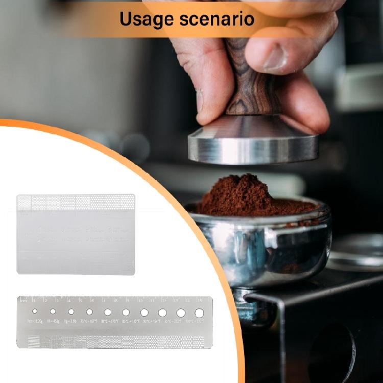 Coffee Powder Grinding Thickness Reference Comparison Card Grinder Grinding Powder Thickness Comparison Scale for Coffee