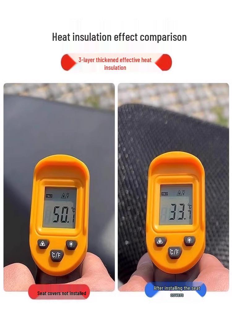 Leling Zhi Mai M3 Electric Scooter Seat Cover: Sun Protection, Heat Insulation, Breathable Honeycomb Mesh for All Seasons.