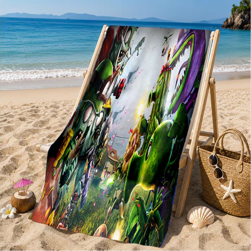 Zombie Party Beach Towel, Microfiber Beach Towel, Perfect For Pool, Beach, Travel, Home Decor Beach Party Fan Gifts