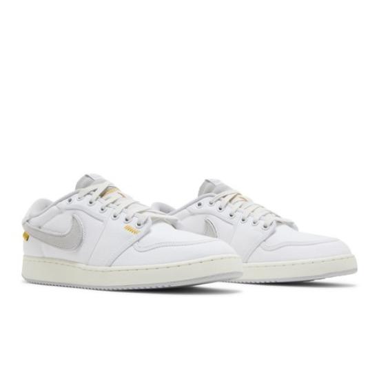 

Air Jordan Union LA x Air Jordan 1 KO Low White Neutral Grey DO8912-101 EU 41 білий/золотий