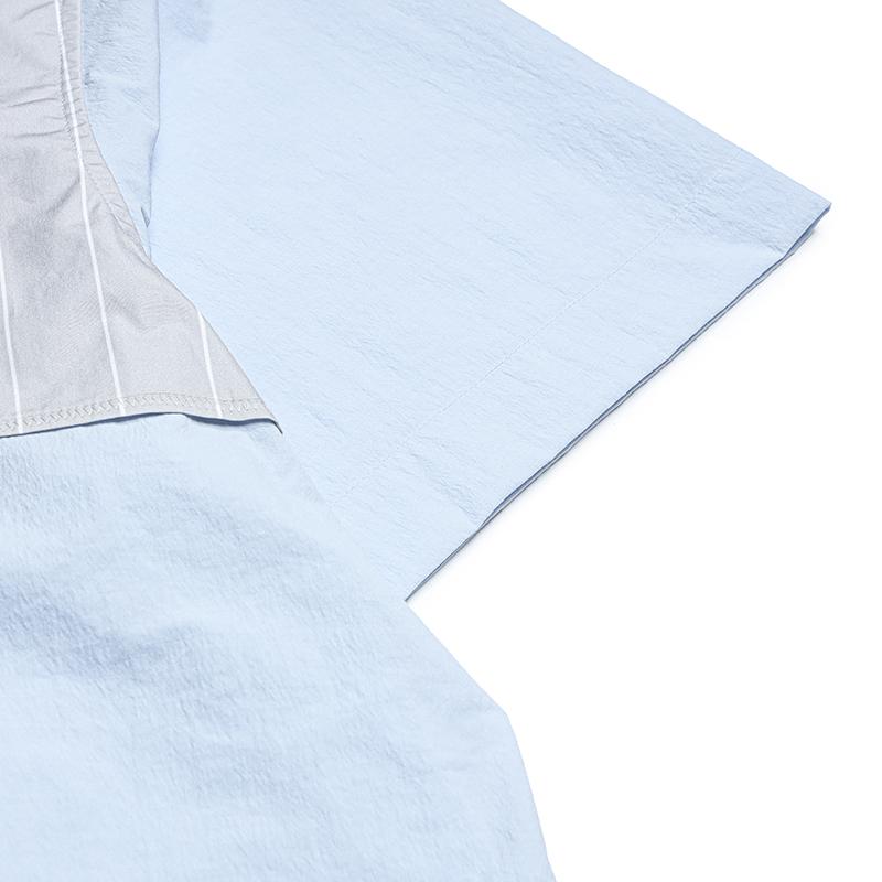 Fila × KOLOR BEACON Fashionable Versatile Shirt Men Shirts Sky-Blue F11M636401FLB