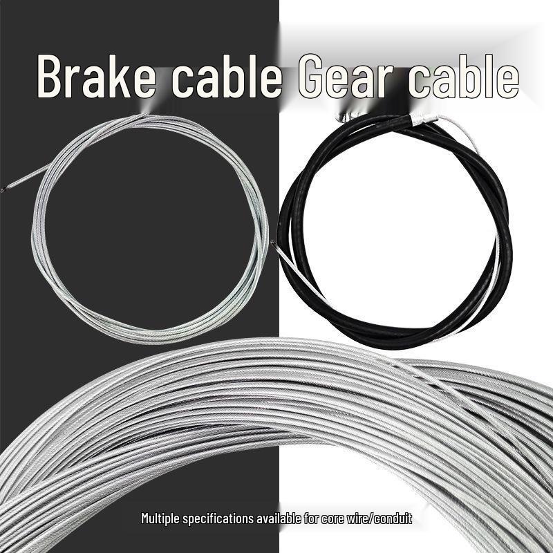 Universal Bike Brake & Shifter Cable Set with Protective Sleeves for Children's Mountain Bikes