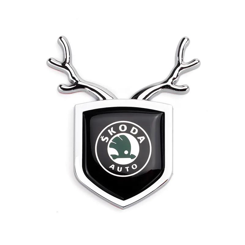 Naklejka na szybę samochodową Odznaka na bagażnik do logo Skoda Kodiaq Rapid Yeti Octavia 3 Fabia Superb 2 Kodiak Citigo Felicia Karoq Kamiq Scala fsvr64