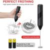 Electric Handheld Milk Frother Whisk For Kitchen Coffee Cake Cream Egg Beating Baking Cordless Rechargeable Mini Mixer Tools