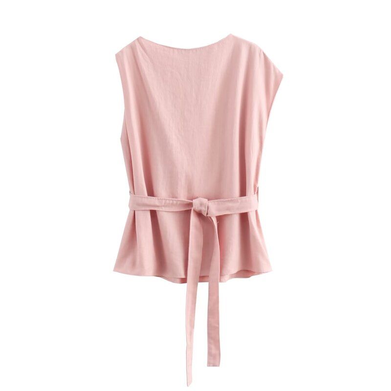 

Fashion Style 2024 Autumn New Women s Stylish Asymmetric Lines Frill Tops Mid Waist Pants 4043246 Tops L