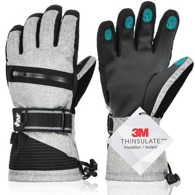 Vihir Ski Vintersporter Utomhus Vindtät och med 3M Perfekt för Snö och Pendling med Unisex Handskar, Handskar, Köldtålig Thinsulate, Varm, Tjock,