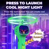Electric UFO Shining In The Dark Night Launcher Luminous Portable Handheld String Stress Relief Toy For Kids Party Gift