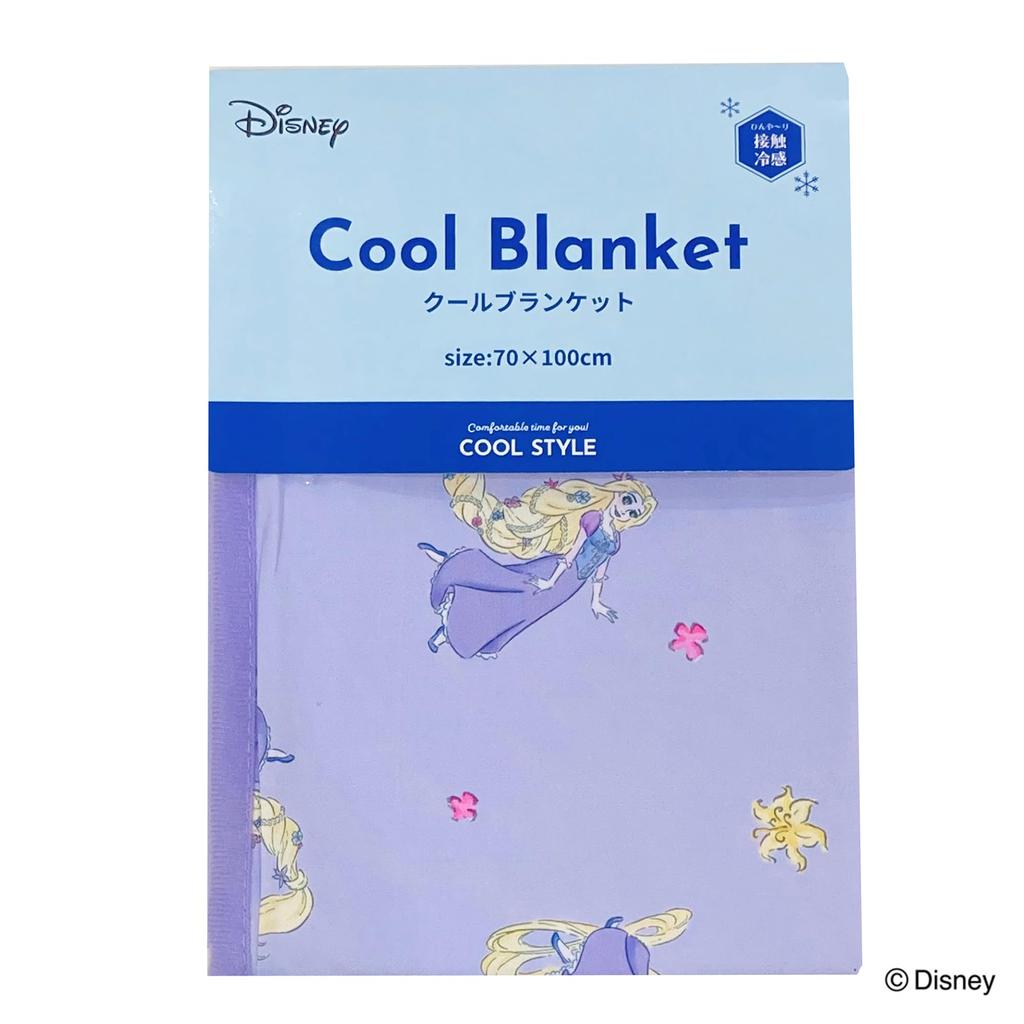 MORIPiLO Disney Rapunzel Cool Blanket, Summer Throw, 70x100cm, Purple, Disney Princess Character, by Morishita Makura