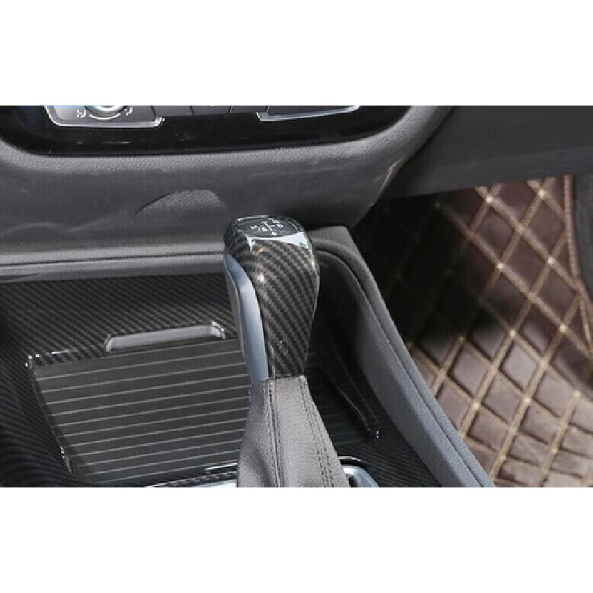 For BMW 2 Series Touring 15-19 ABS Carbon Fiber Inner Gear Shift Knob Decor Trim