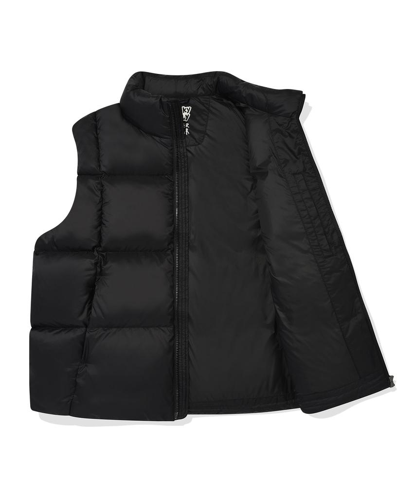 Wacky Willy Solid Ripstop Down Vest Black